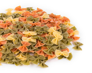 Poster - Heap of farfalle pasta.