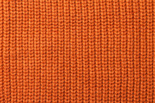 Orange Knitted Texture