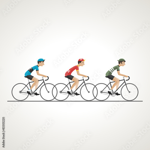 peloton cycliste 1 Stock Vector | Adobe Stock