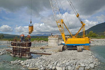 Wall Mural - bridge builders