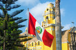 Church and Peruvian Flag