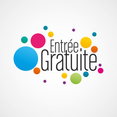 Sticker - entrée gratuite