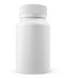 White Blank Jar for tablets with shadow. 3d illustration High