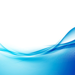 Wall Mural - smooth abstract border wave soft dotted background