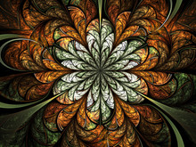 Colorful Clockwork Pattern, Digital Artwork