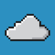Cloud icon, pixel art