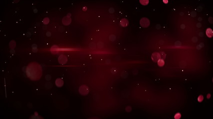 Wall Mural - red bokeh circles and light flares loopable background 4k
