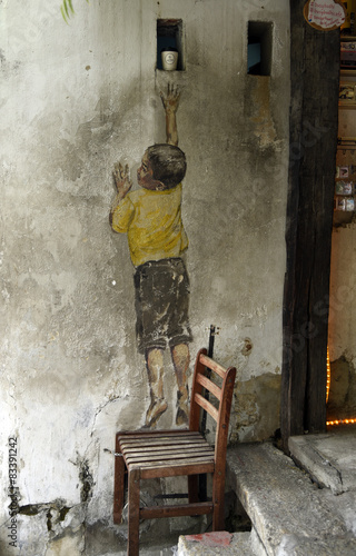 Obraz w ramie Penang Street Art