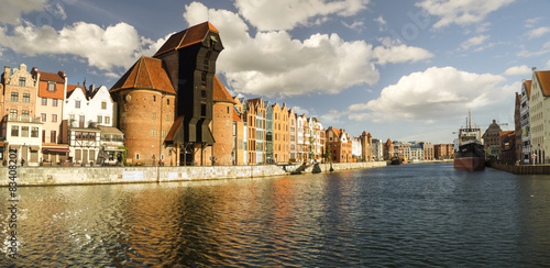 Naklejka - mata magnetyczna na lodówkę Cityscape of Gdansk in Poland 