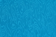 Blue Cyan Silk Damask Fabric With Moire Pattern