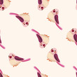 © notkoo2008 - bird cartoon design , cartoon seamless pattern background