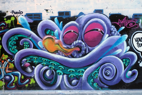 Plakat Grafitti - ośmiornica