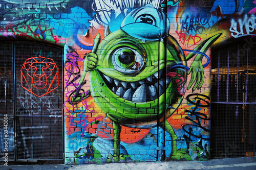 Fototapeta na szkło Graffiti streszczenie tło
