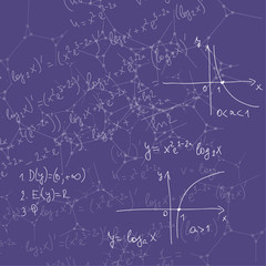 Abstract Background with mathematical formulas