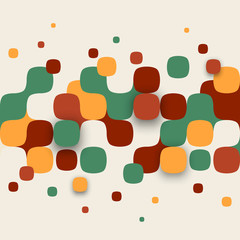 Wall Mural - Vector Illustration of Abstract Squares.