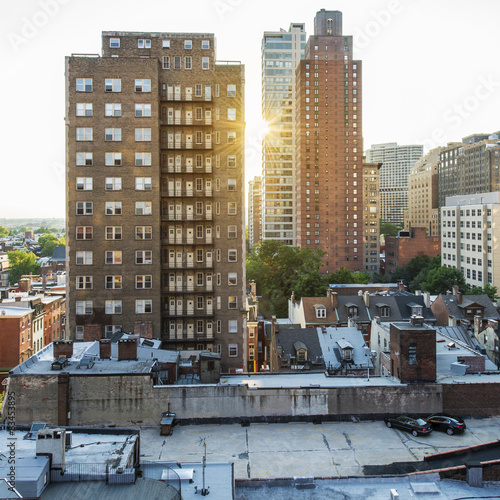 Philadelphia Sunset Wallpaper Mural