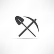 pick and shovel  symbol