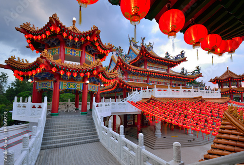 Lanterns decoration at Thean Hou Temple, Kuala Lumpur, Malaysia Poster