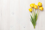 Fototapeta Tulipany - Yellow tulips