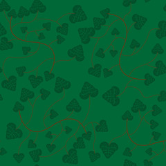 Wall Mural - seamless background pattern ivy vector