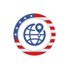Wall Mural - App Button - U.S