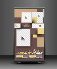 Canvas Print - beauty care salon roll up banner design