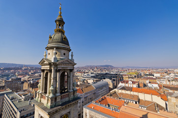 Wall Mural - View on Budapest from st. Stephen's Basilica, Hungary