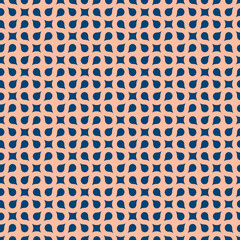Wall Mural - curved geometric seamless pattern