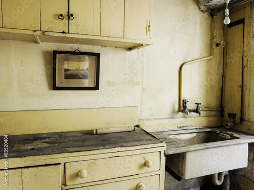 An Old Fashioned Kitchen Sink And Cupboards This Stock Photo An Old Fashioned Kitchen Sink And Cupboards