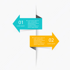 Wall Mural - vector colorful info graphics for your business presentations.