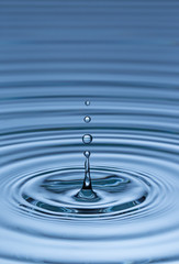 Wall Mural - Water drop in freeze motion