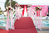 Fototapeta Sport - The walkway to wedding stage