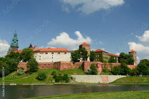 Plakat na papierze fotorealistycznym Zamek wawel, pałac królewski w Krakowie