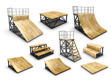 Set Of Skatepark Element