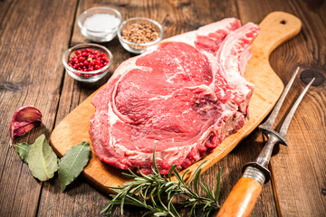 Wall Mural - Rib eye steak