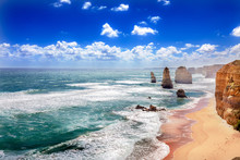 Twelve Apostles Along The Great Ocean Road In Australia