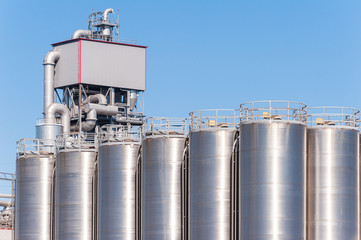 Wall Mural - Chemical plant, containers