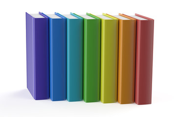 Wall Mural - collection of multicolored books