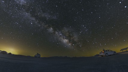 dantes view, death valley night sky milky way timelapse