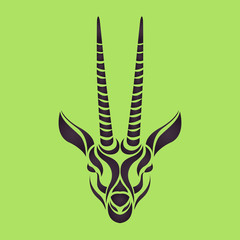 Wall Mural - Gazelle logo vector