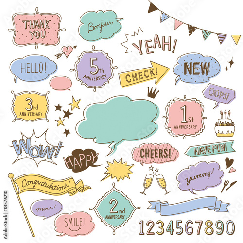 手書きデザイン素材 Stock Vector Adobe Stock