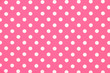 Pink polka dot fabric