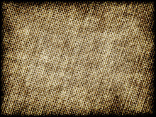 Grunge Hessian Canvas Close Up Background