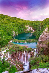 Wall Mural - Waterfalls in Plitvice National Park