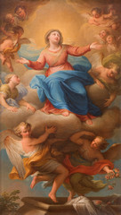 Rome - The Assumption of the Virgin Mary painting