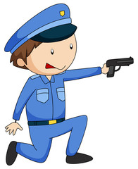 Wall Mural - Policeman