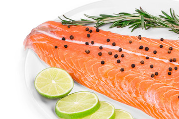 Wall Mural - fresh salmon steak