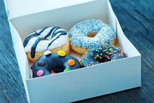 Donuts In White Box