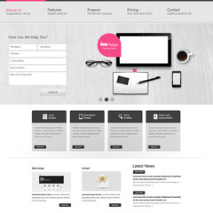 Wall Mural - website template vector design