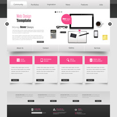 Wall Mural - website template vector design